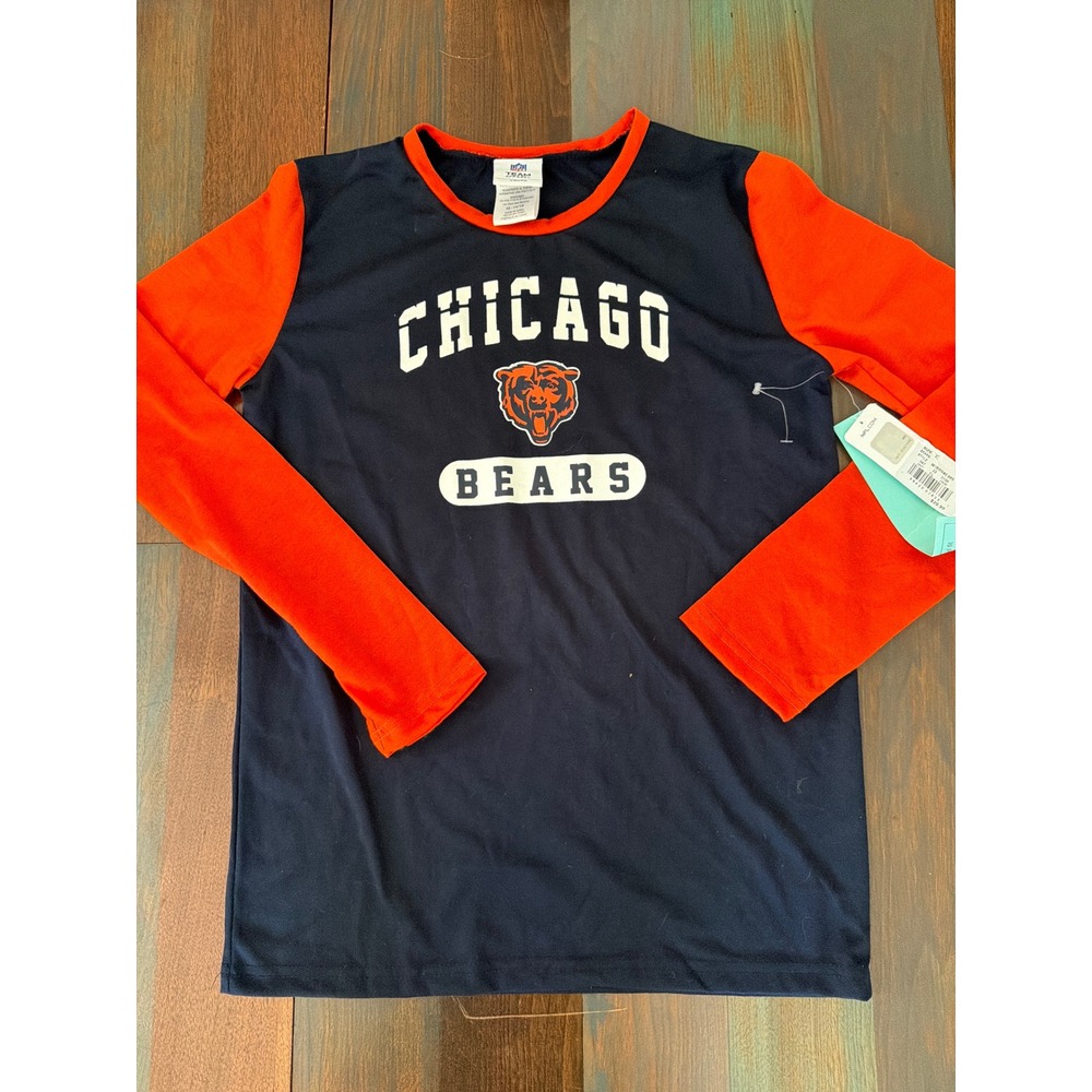 NFL Team Apparel Chicago Bears Youth XL 14/16 Long Sleeve Pajamas Shirt